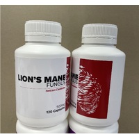 Aussie Mushrooms Lions Mane Wholefood Powder Capsules 120 Pack