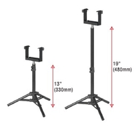 Adjustable Clip-on Tripod Stand x 2