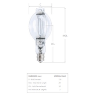 Indoor Sun MH 1000w Lamp - Super
