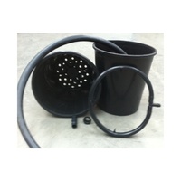 Hydroponic Bucket Pot Drip Set 20ltr (280mm) Top & Bottom pot set and plumbing