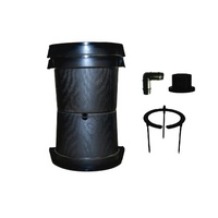 Hydroponic 50L Pot Kit - Top, Bottom & Stand with feedring and plumbing