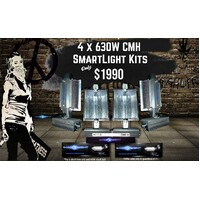 CMH SmartLight - 630W DE Light Kit x 4 Light Kits