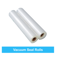 BUD FRESH Vacuum Seal Bags - 2 x Rolls of 10 Bags In Black or Clear
