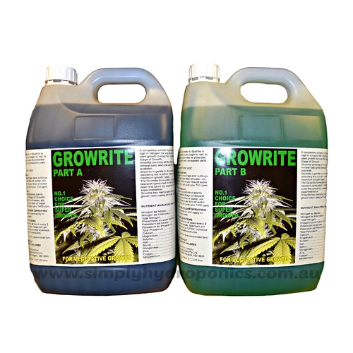 Growrite A & B Hydroponic Nutrient [Size: 5ltr]