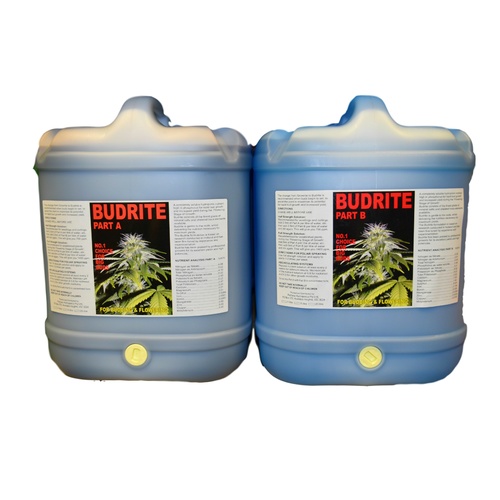 Budrite Hydroponic Nutrient Part A & B Set [Size: 20ltrs]
