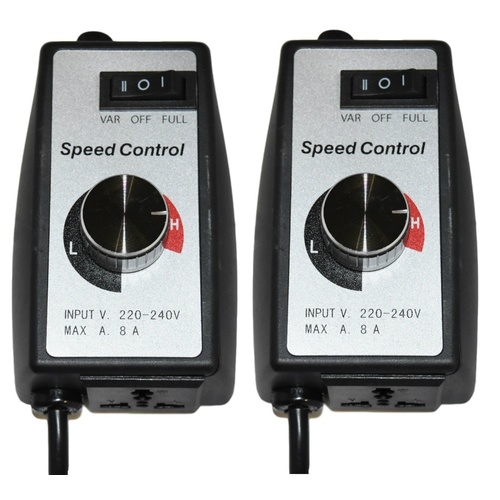 2 x Hydroponic Fan Speed Controllers w/Switch option