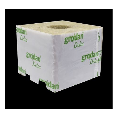 Grodan Delta Cube 100mm x 100mm With Hole