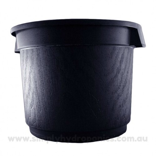 Hydroponic 50L Pot W/ Handles -  DRILLED (Drainage hole on side base rim to suit 19mm Grommet)