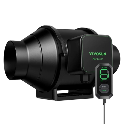 Vivosun Aerozesh S4 Fan 4"/100MM Inline Fan with E42A WiFi Controller